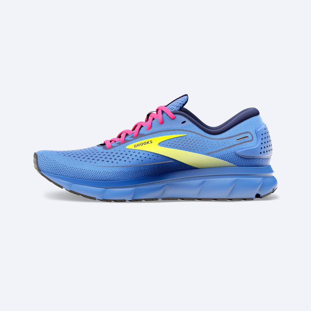 Women's Brooks Trace 2 Road Running Shoes Blue/Pink | USA48102