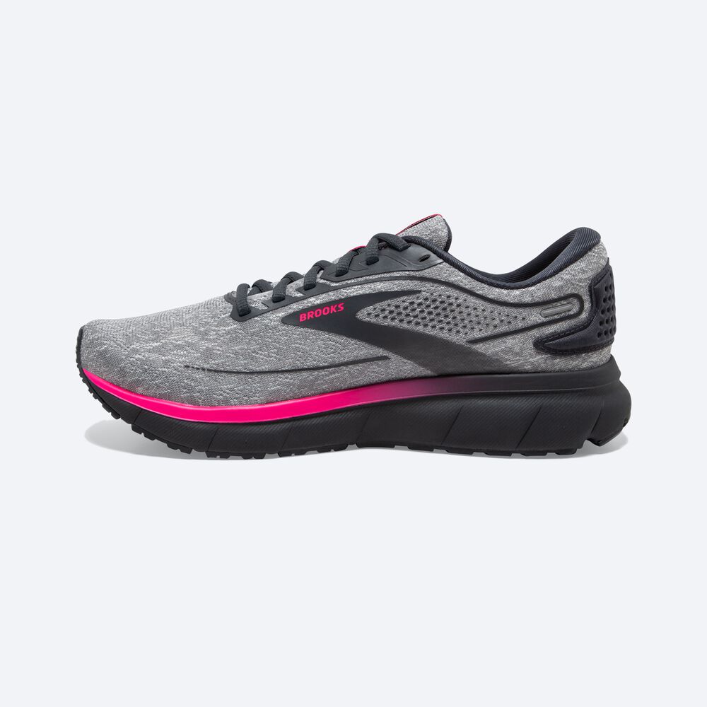 Women's Brooks Trace 2 Road Running Shoes Grey/Pink | USA56149