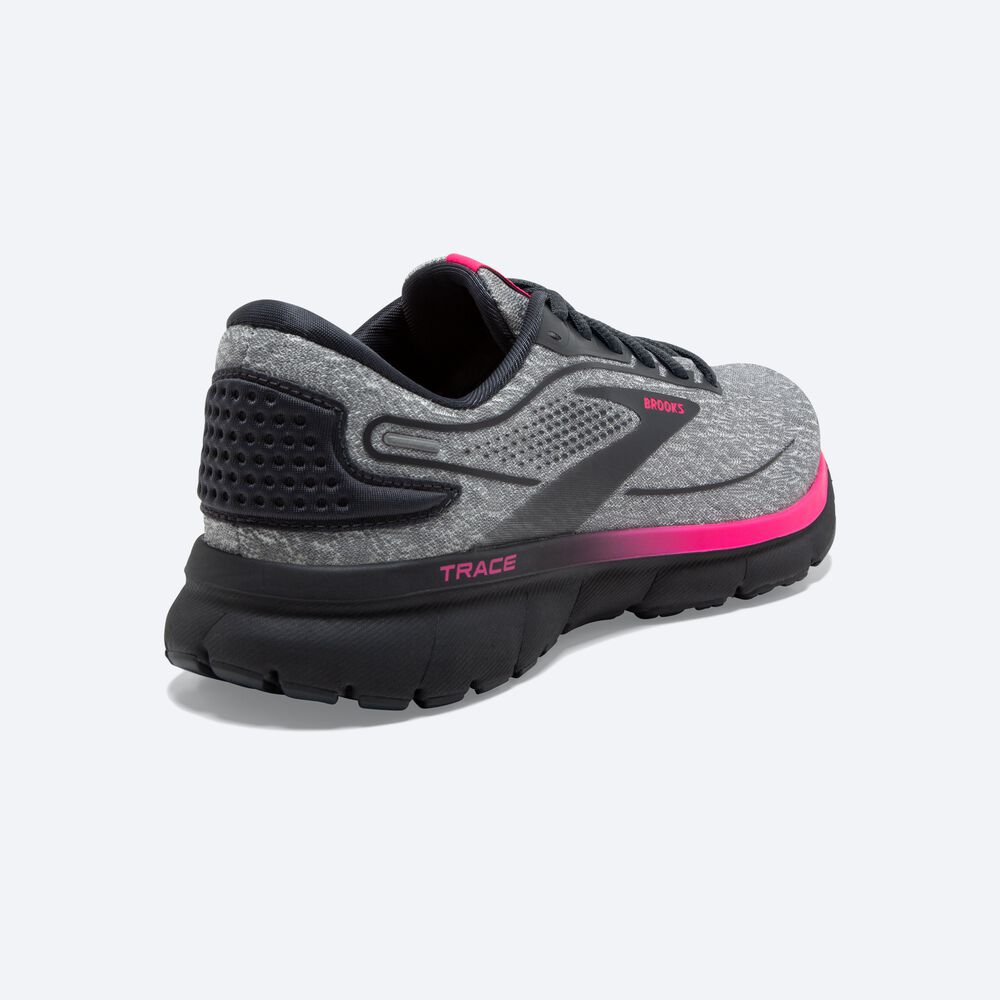 Women's Brooks Trace 2 Road Running Shoes Grey/Pink | USA56149