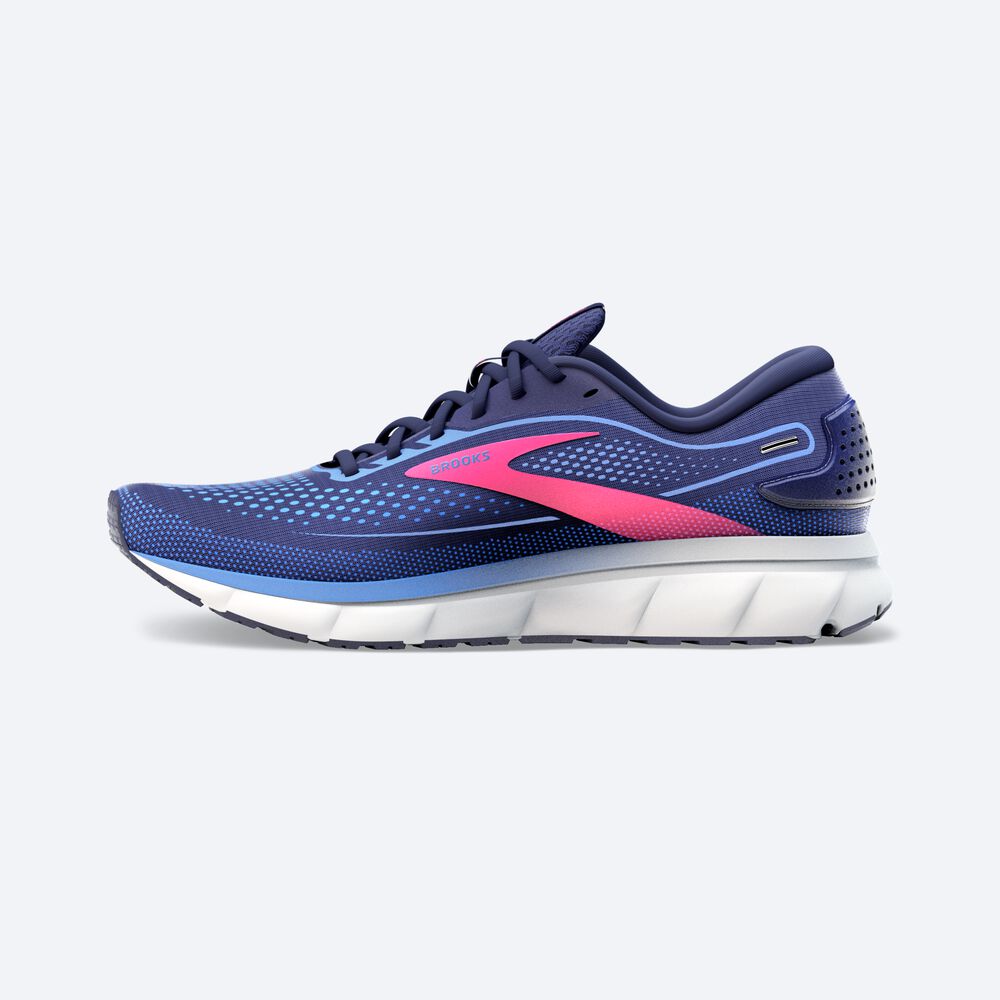 Women's Brooks Trace 2 Road Running Shoes Navy/Blue/Pink | USA71356