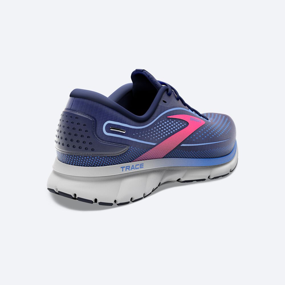 Women's Brooks Trace 2 Road Running Shoes Navy/Blue/Pink | USA71356