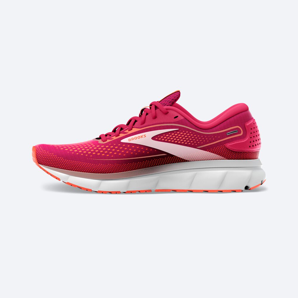 Women's Brooks Trace 2 Road Running Shoes Red/Pink | USA85901