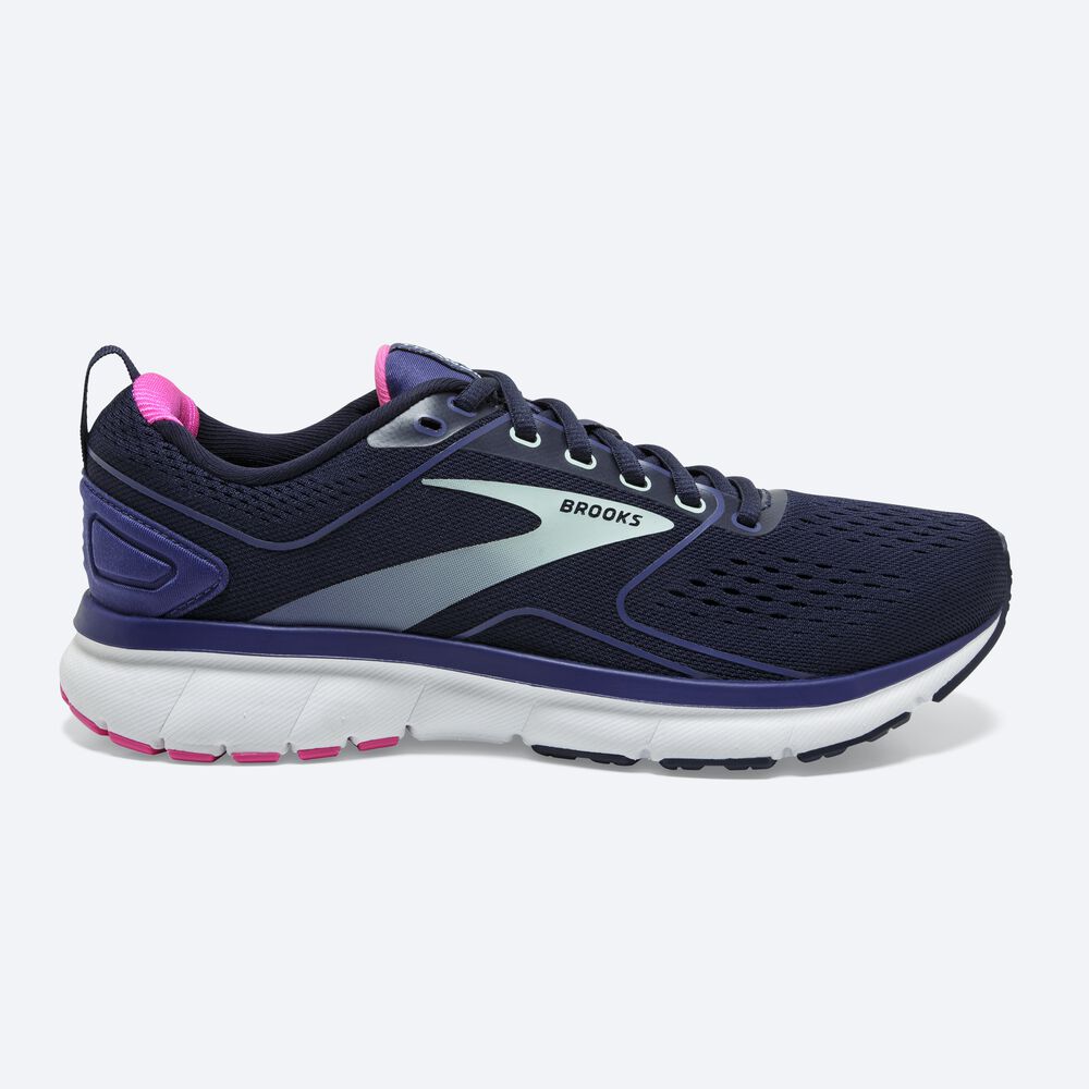 Women\'s Brooks Transmit 3 Road Running Shoes Navy Blue | USA23058