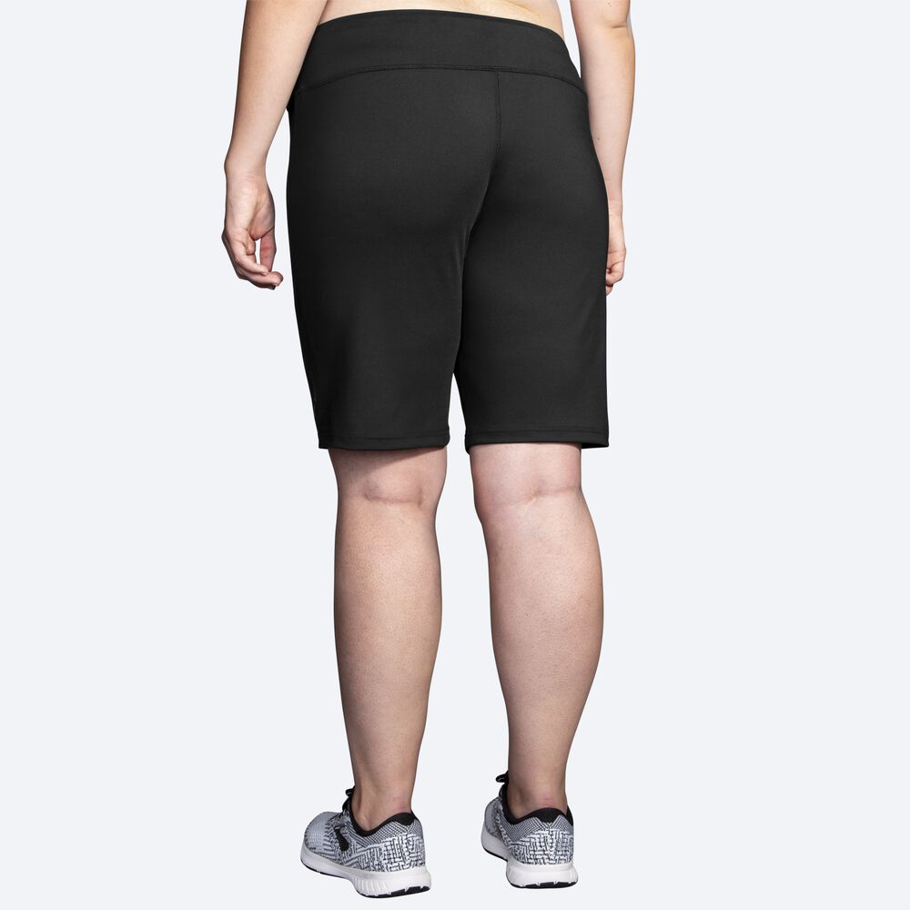 Women's Brooks Venture Bermuda Running Shorts Black | USA15067