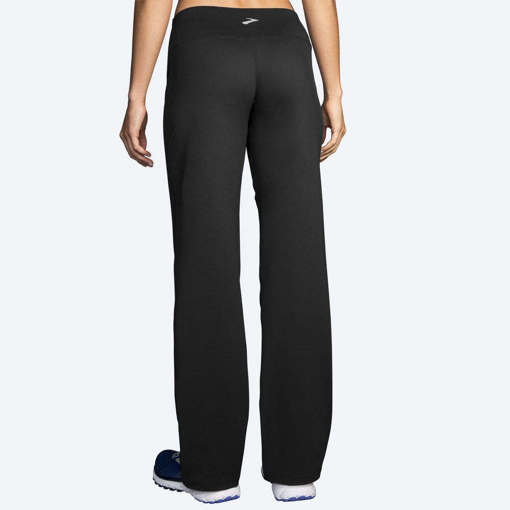 Women's Brooks Venture Pants Black | USA52187